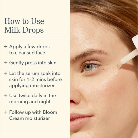 BEEKMAN 1802 NIB Milk Drops Hyaluronic Acid Goat Milk Face Skin Ceramide Serum - Picture 7 of 12